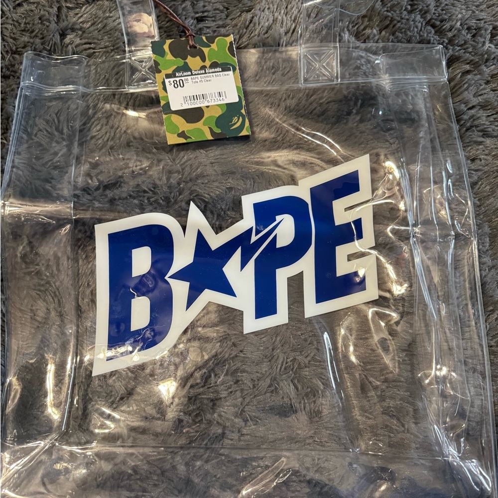 Bape Blue Logo Tote Bag